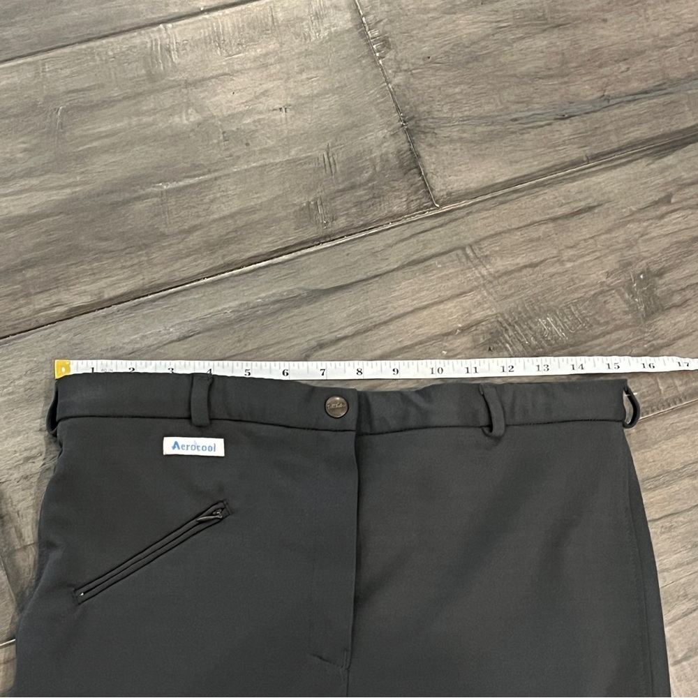 Tuff Rider Ribbed Knee Patch Breeches In Charcoal - Size 34 - Picture 8 of 14